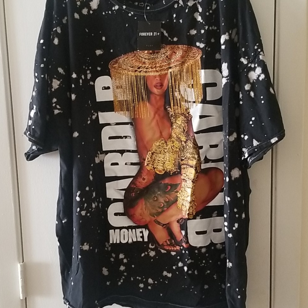 Forever21 Plus Cardi B tee